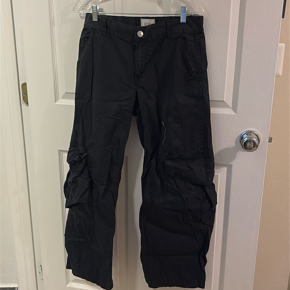 Urban Outfitters Black Mid Rise Cargo Pants